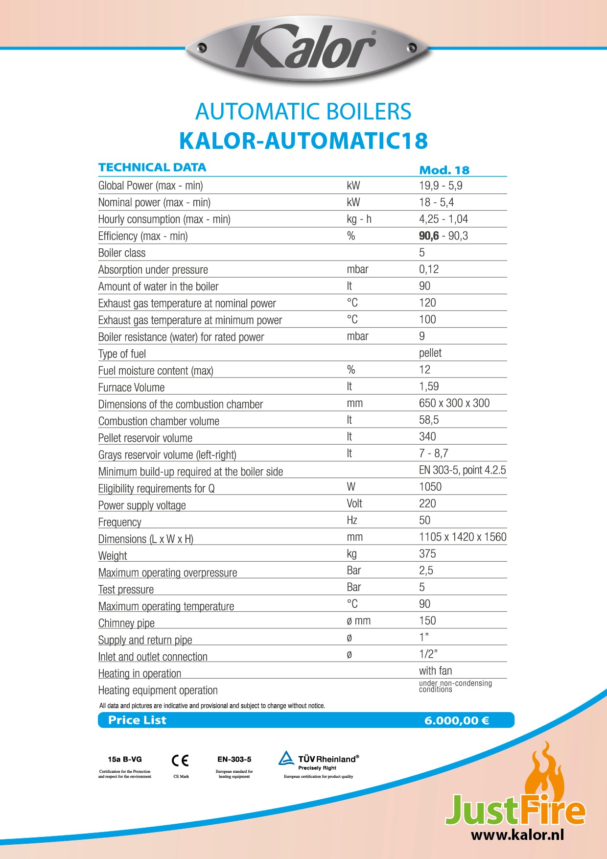 KALOR-AUTOMATIC18  (A+)