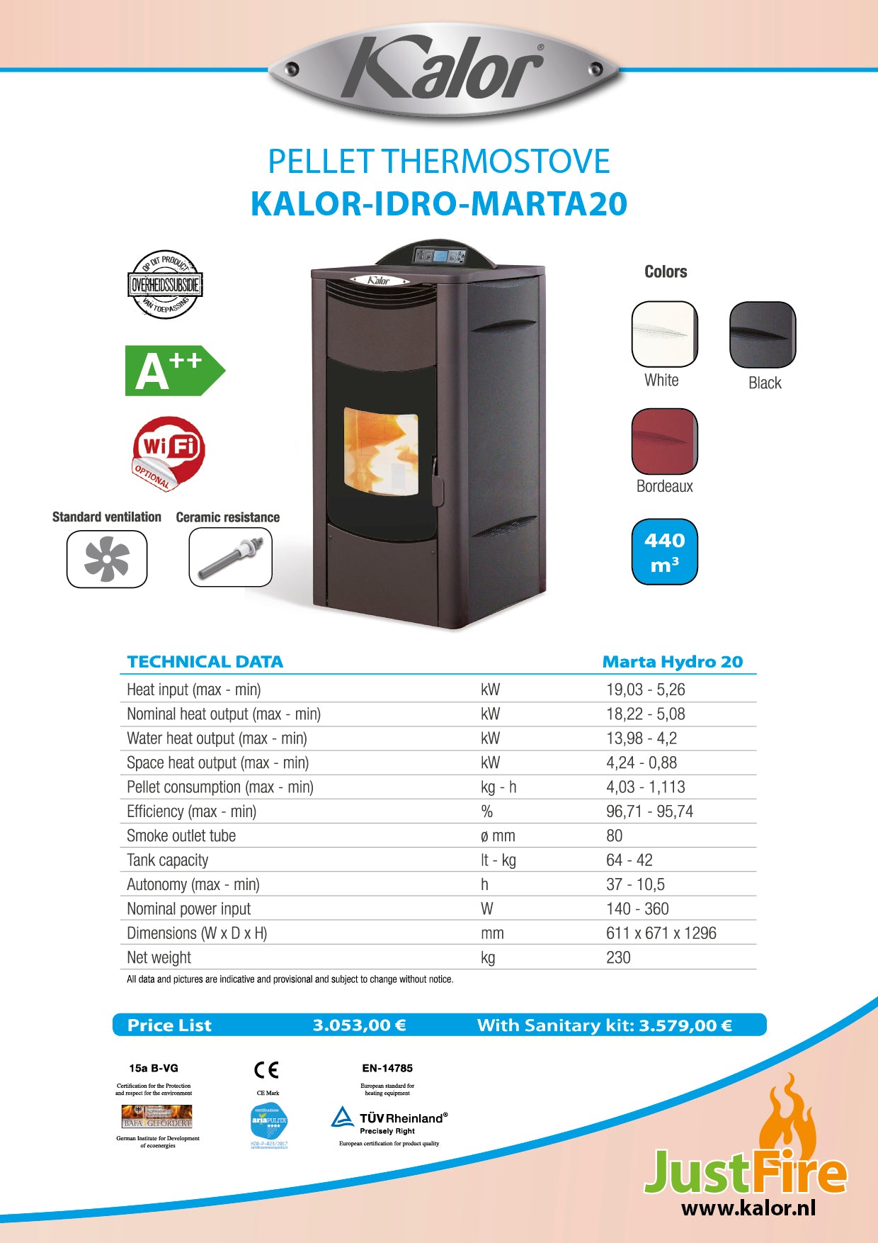 KALOR-IDRO-MARTA20 (A++) 