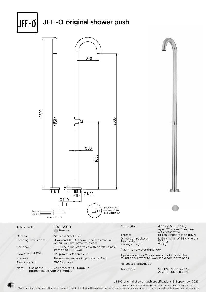 JEE-O original douche push