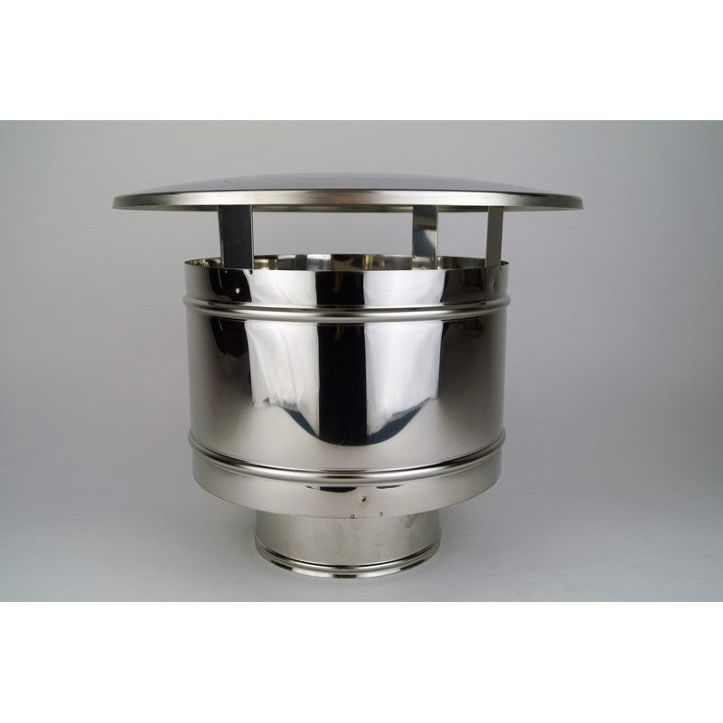 200mm Ø200-250RVS, TREKKENDEN REGENKAP