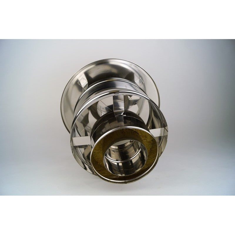 200mm Ø200-250RVS, TREKKENDEN REGENKAP