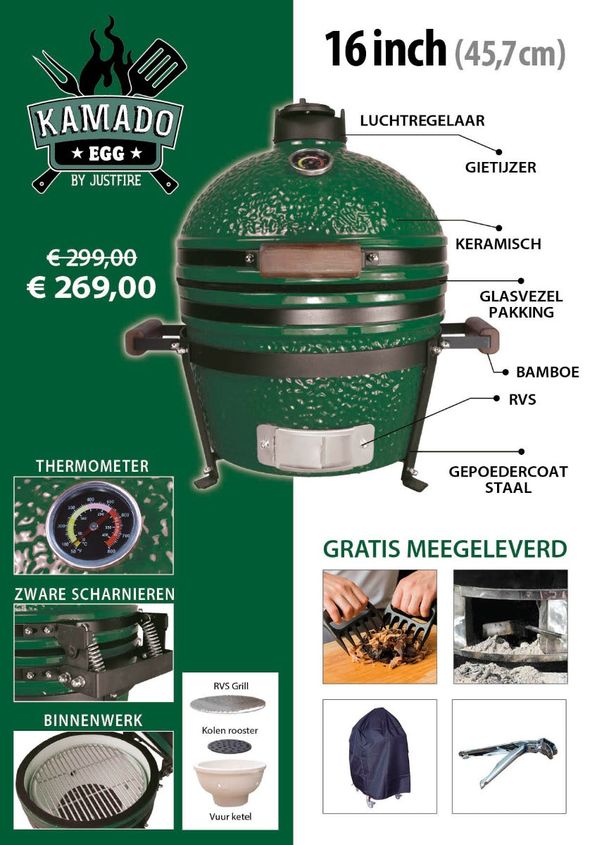 KAMADO 16inch (40.5cm) SET 