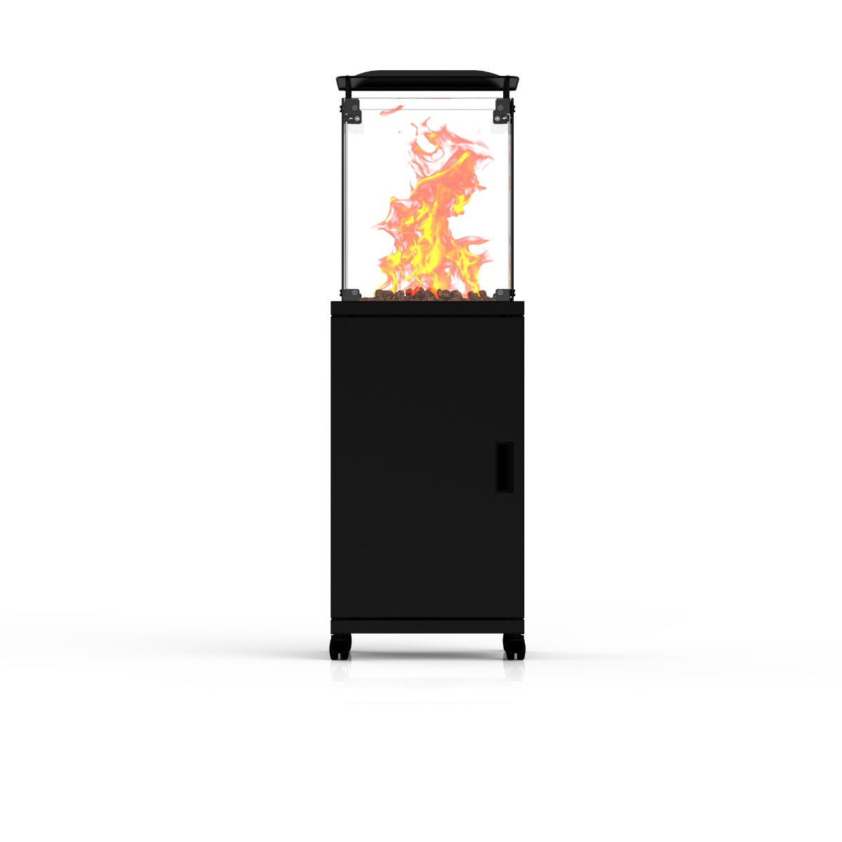 LUXE Terrasverwarmer SQUARE Cristal glas (Zwart 13Kw,1.35m) 