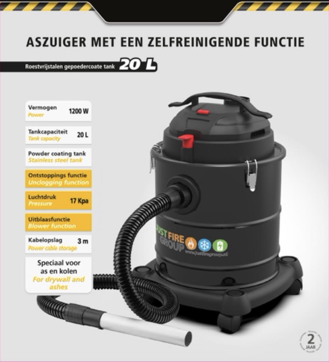 ASZUIGER SELF-CLEANING 1200W
